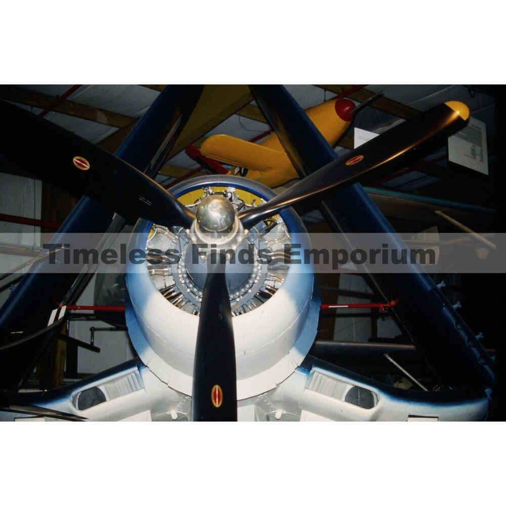 1990s 35mm Slide Aviation -  F6F-5K Hellcat aircraft